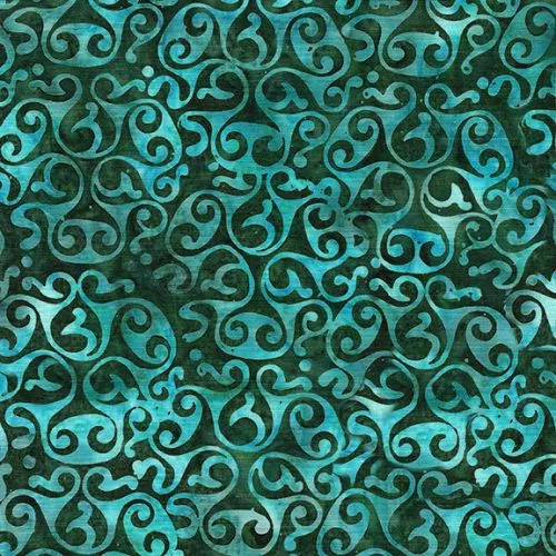 Island Batik Limerick Green Frog Celtic Circle Batik Fabric ONLINE PURCHASE ONLY