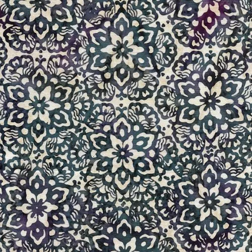 Island Batik Magenta Dusk Hexagon Neutral Champagne Batik Fabric ONLINE PURCHASE ONLY