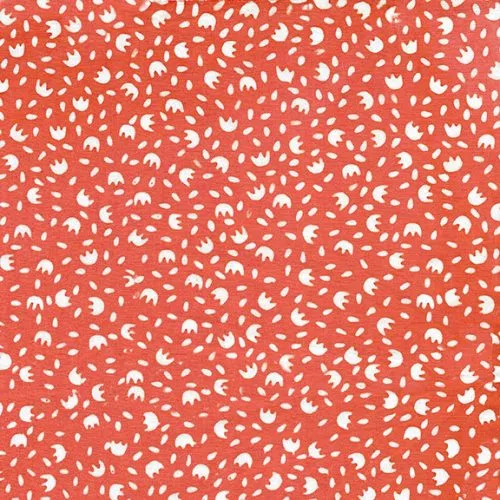 Island Batik Vintage Charm Red Candy Flower Seeds Batik Fabric ONLINE PURCHASE ONLY