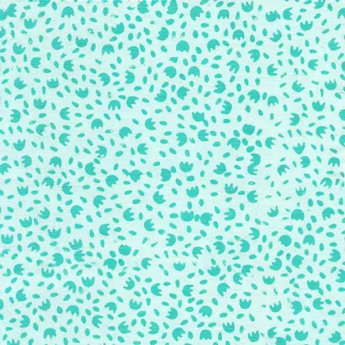 Island Batik Vintage Charm Teal Icicle Flower Seeds Batik Fabric ONLINE PURCHASE ONLY