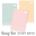 It's Sew Emma Busy Bee Sticky Notes