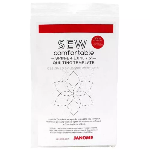 Janome Spin -E Fex 10-7.5" Quilting Templete ^