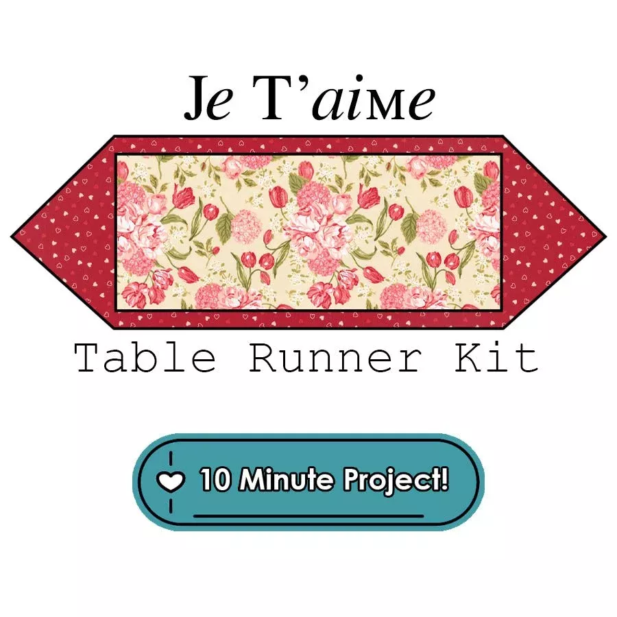 Je T'aime Table Runner Kit Moda