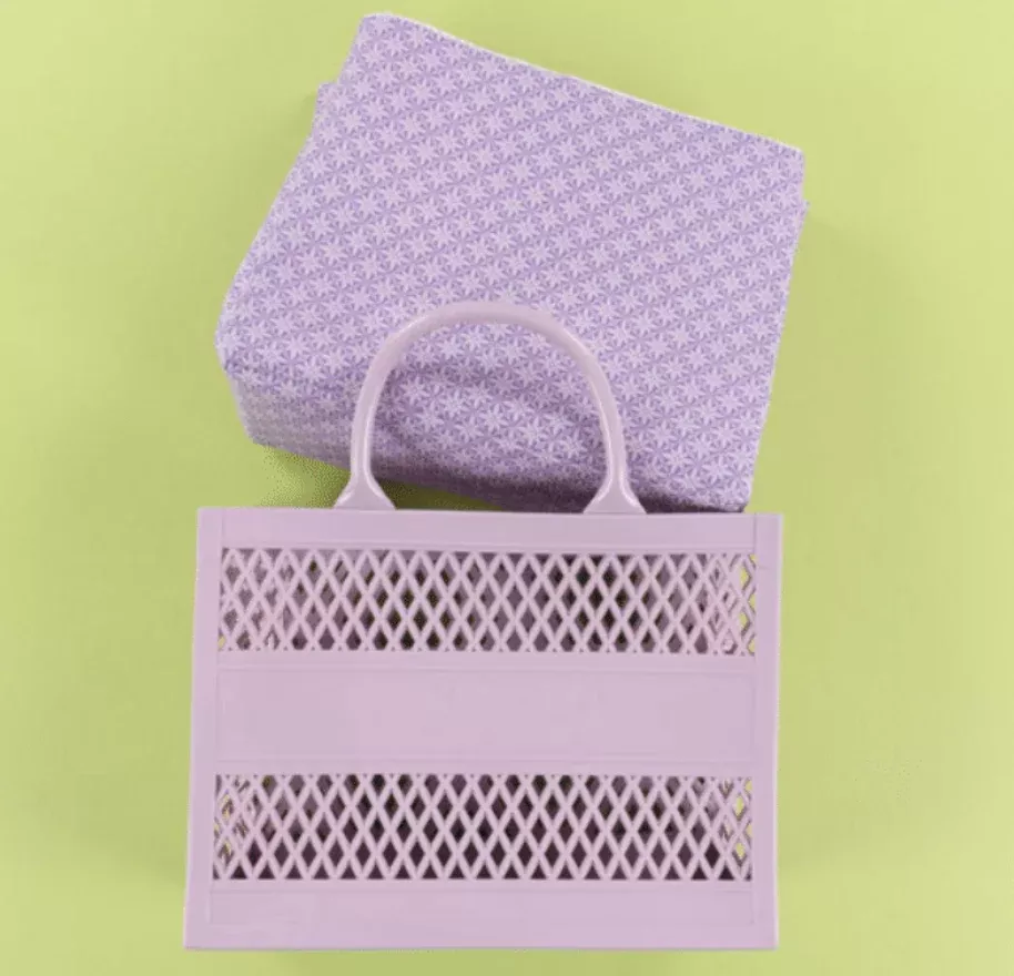 Jelly Tote Insert Fabric Kit- Purple