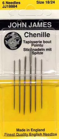 John James Chenille Needles Assorted Sizes 18/24 6ct