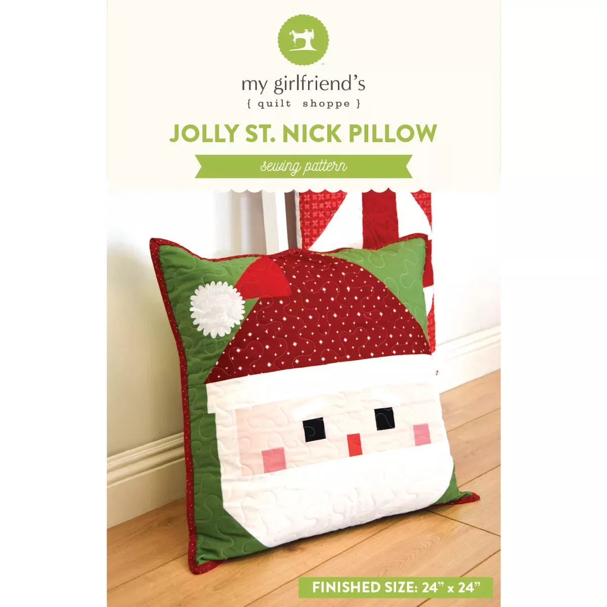 Jolly St Nick Pillow (Downloadable Sewing Pattern)