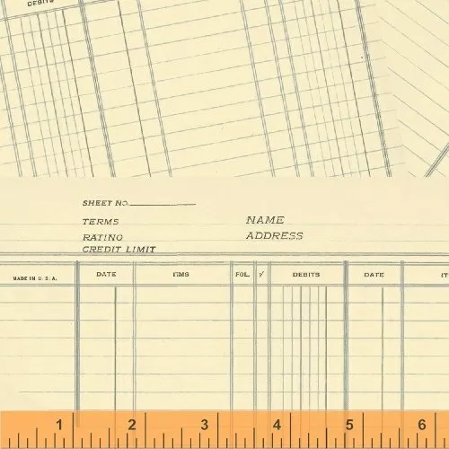 Jot - Ledger Paper 50456-5 2-3/4Yds end of Bolt Clearance