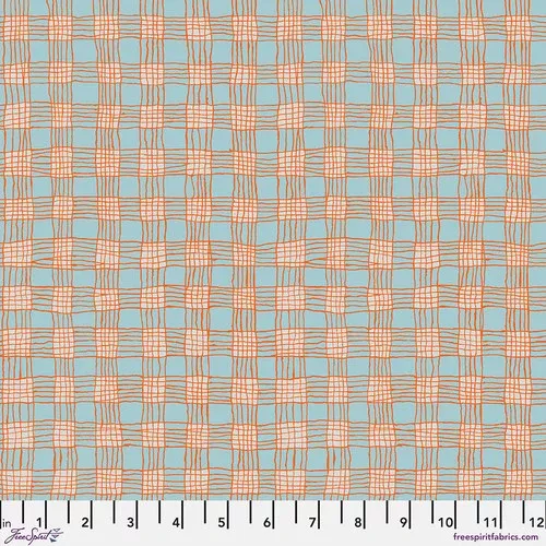 Kaffe Fassett Gingham Grey Fabric