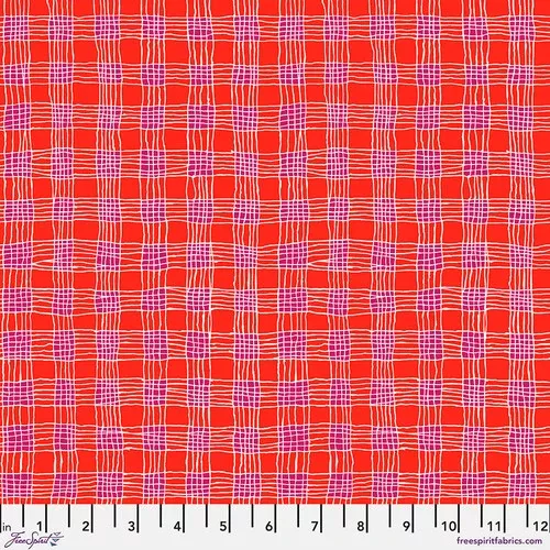 Kaffe Fassett Gingham Red Fabric