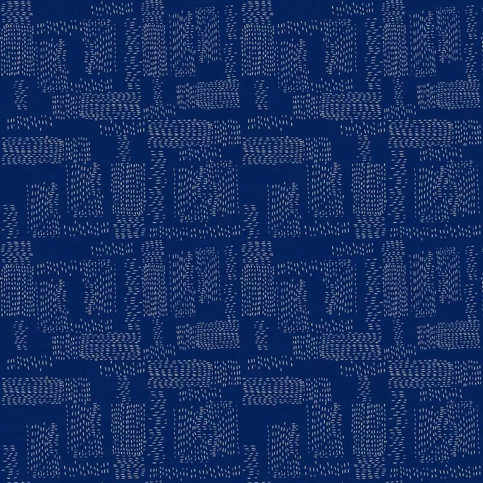 Kantha Cloth Roam by Paintbrush Studio - Dark Blue 120-3069