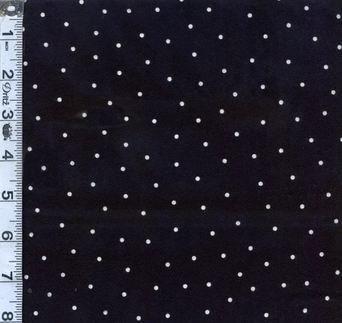 KB Basics Flannel - Small Dot Black/White