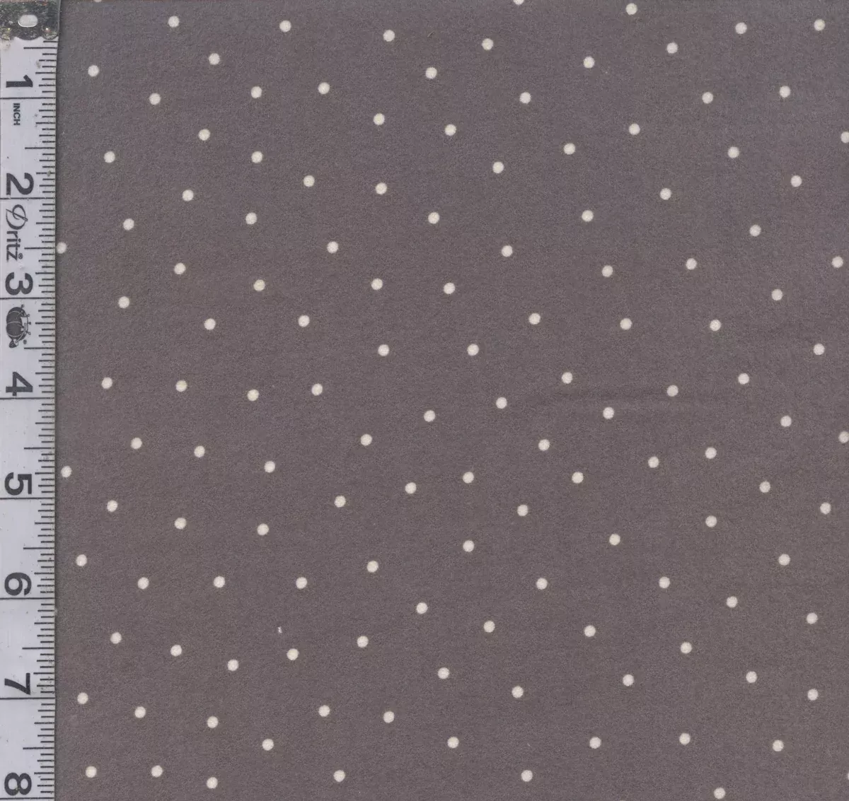KB Basics Flannel - Small Dot Grey/White