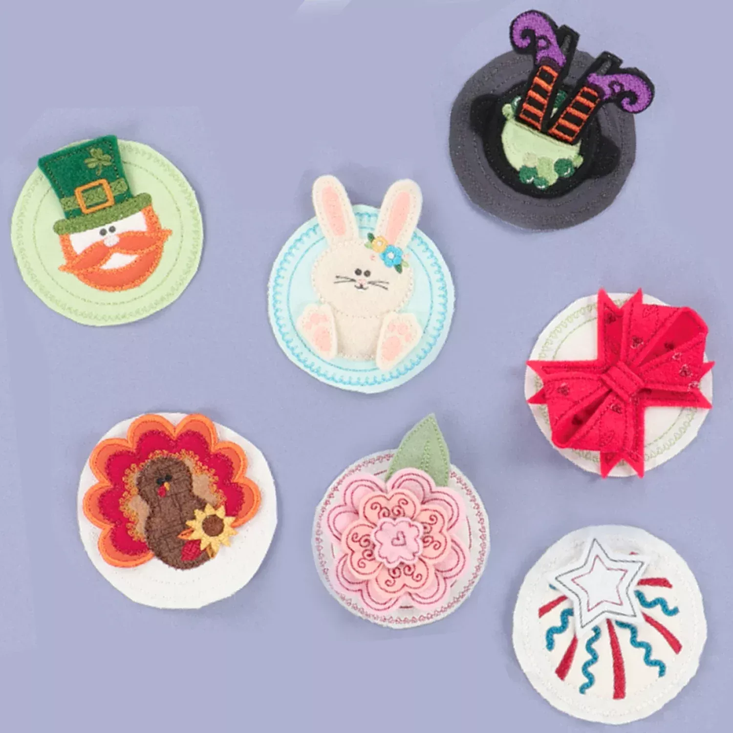 Kimberbell Designs | Seasonal Jar Toppers - Machine Embroidery
