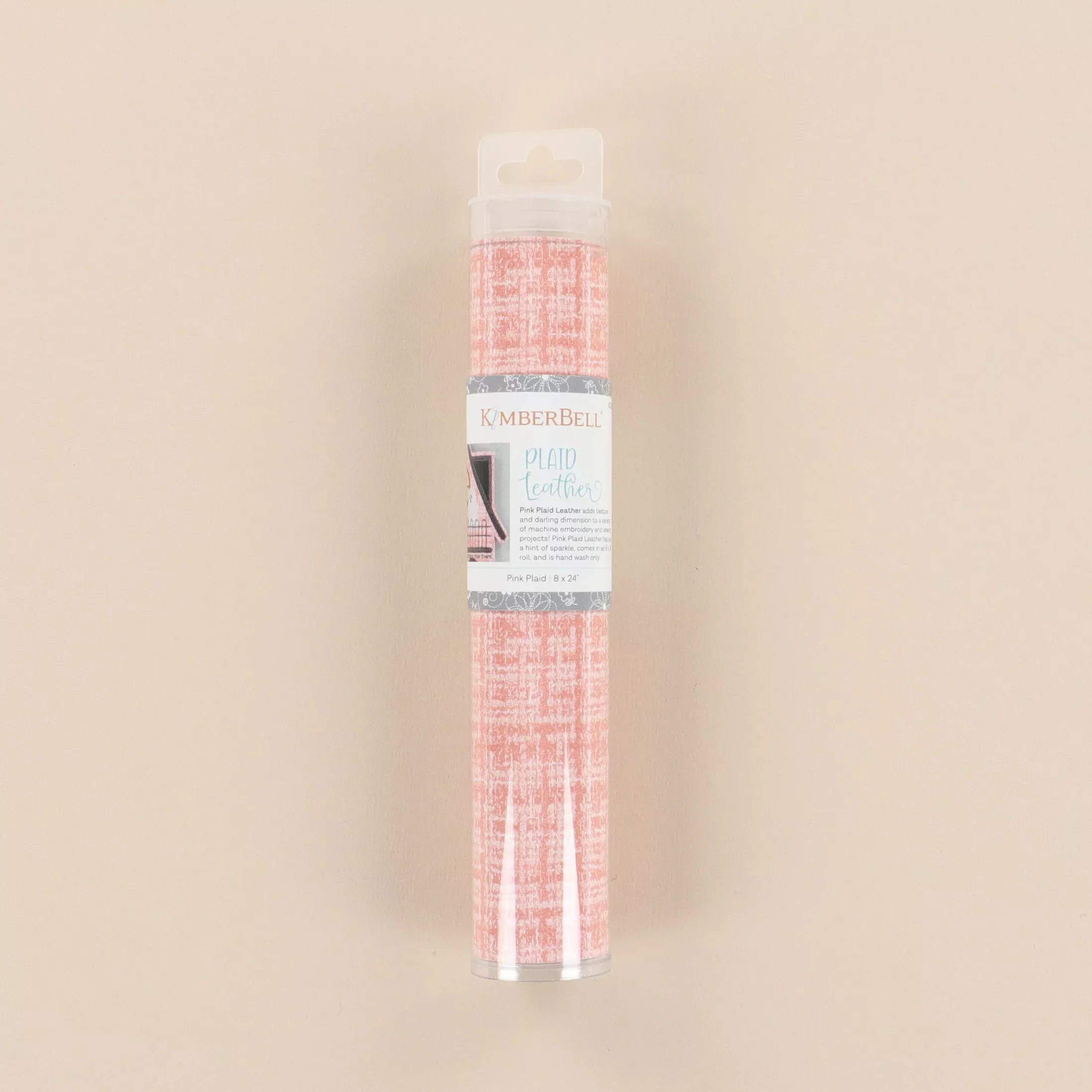 Kimberbell Embroidery Leather Pink Plaid