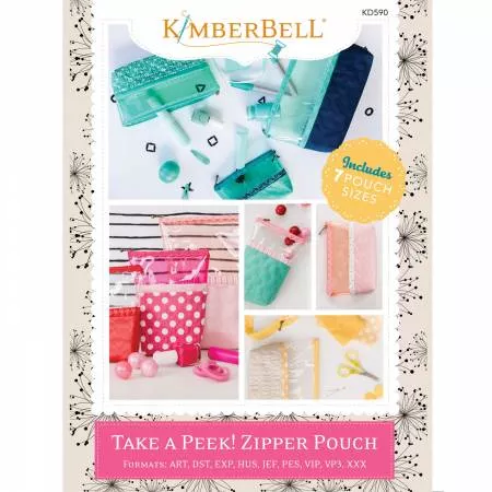 Kimberbell KD590 l Take a PeekZipper Pouch CD Software .
