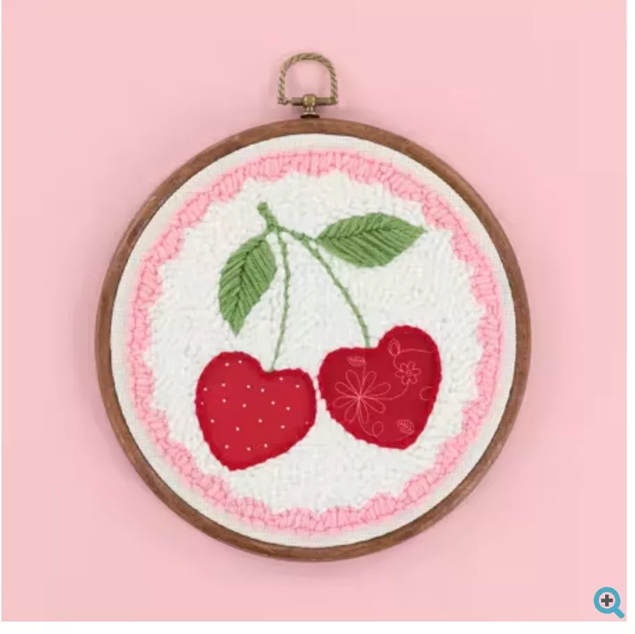 Kimberbell Punch Needle & Embroidery Kit-Life is Cherry Sweet