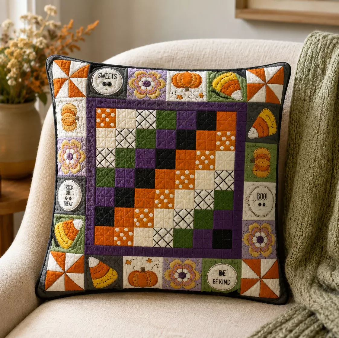Kimberbell Reimagined Table Topper Set 1- Halloween Fabric Kit