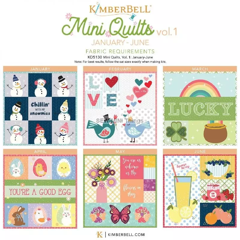 KIMBERBELL SOFTWARE CD Mini Quilts Volume 1 January – June