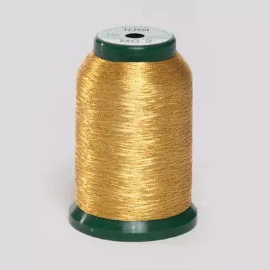 KingStar Metallic Embroidery Thread from DIME MG 2 Gold A470022 1000m cone ^