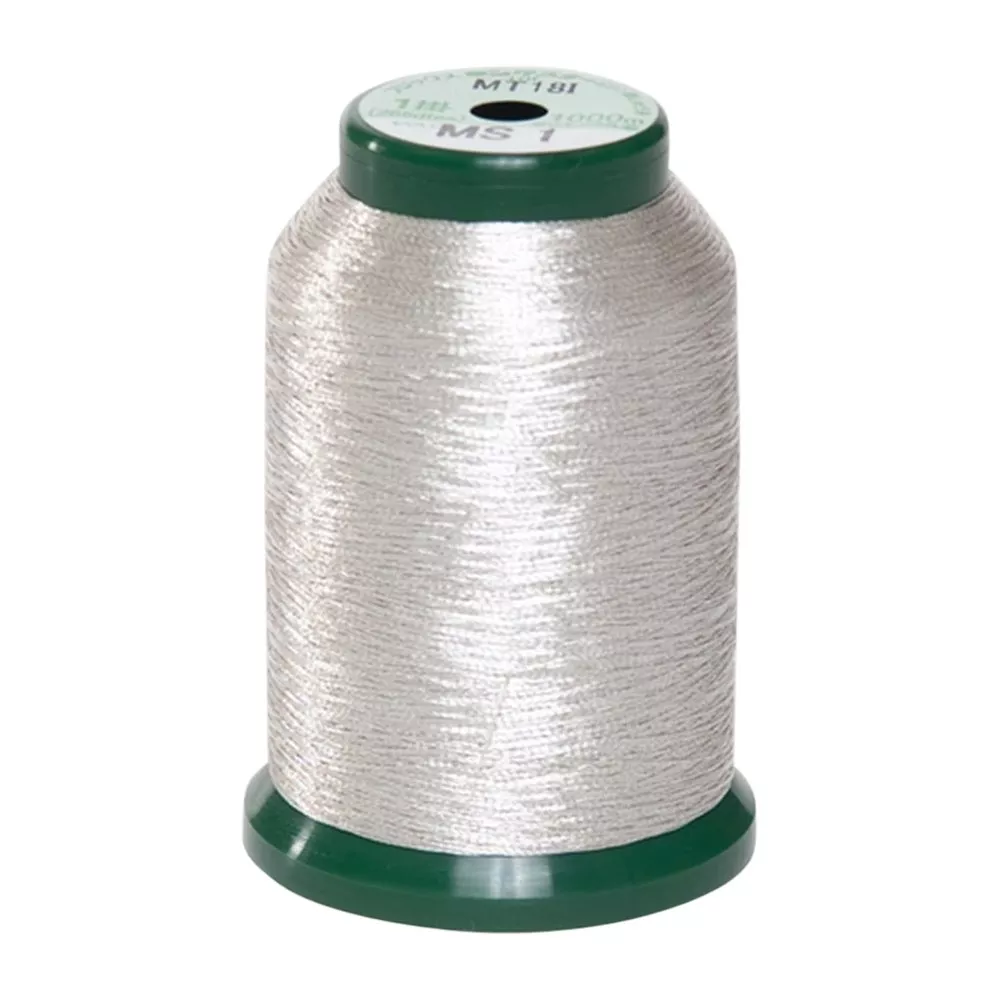 KingStar Metallic Embroidery Thread MS 1 Silver A470031 from DIME 1000m Spool ^