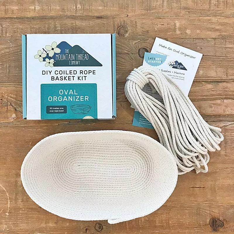 KIT C Mountain Thread Coiled Rope Oval Organizer