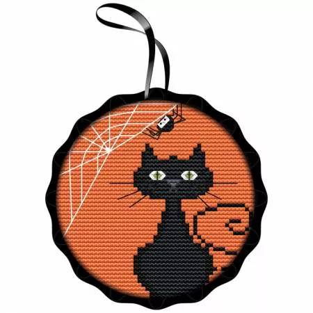 KIT CS Creative Needle Arts Black Cat Spooky Ornament