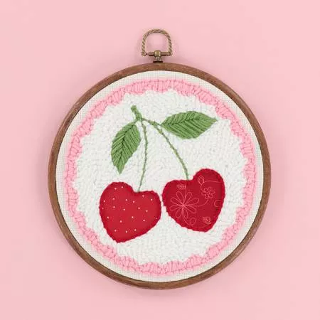 KIT PN Kimberbell Life is Cherry Sweet 8in Faux Wood Hoop