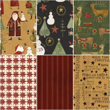 Kringle : 5 various fat quarters - Teresa Kogut