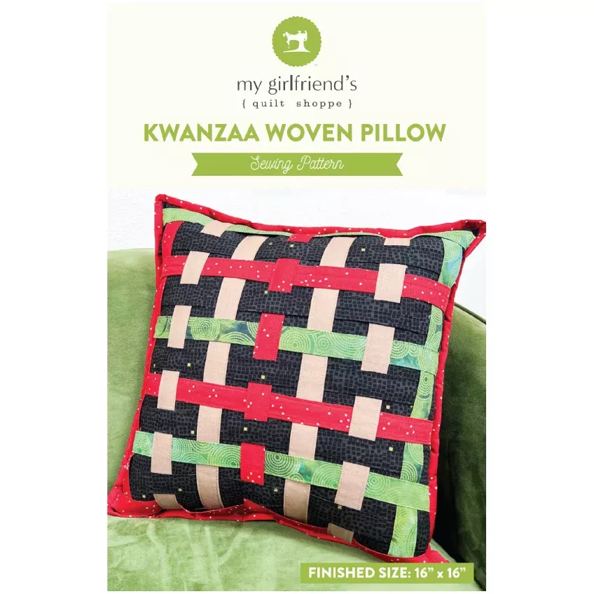 Kwanzaa Woven Pillow (Downloadable Sewing Pattern)