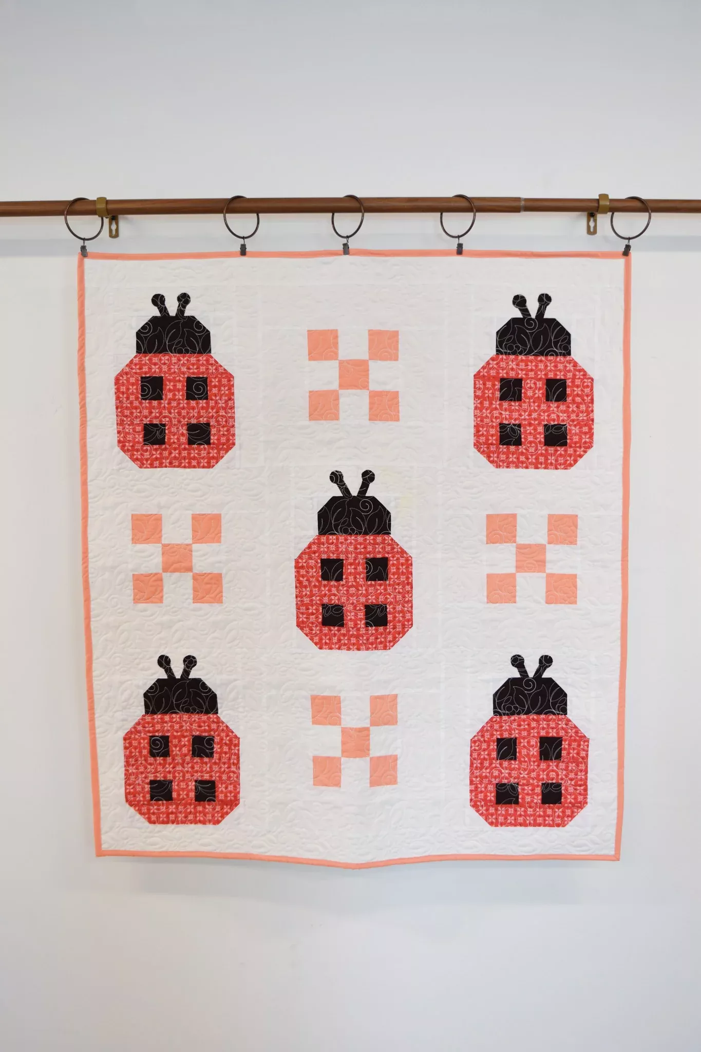 Ladybug Baby Quilt Fabric Kit