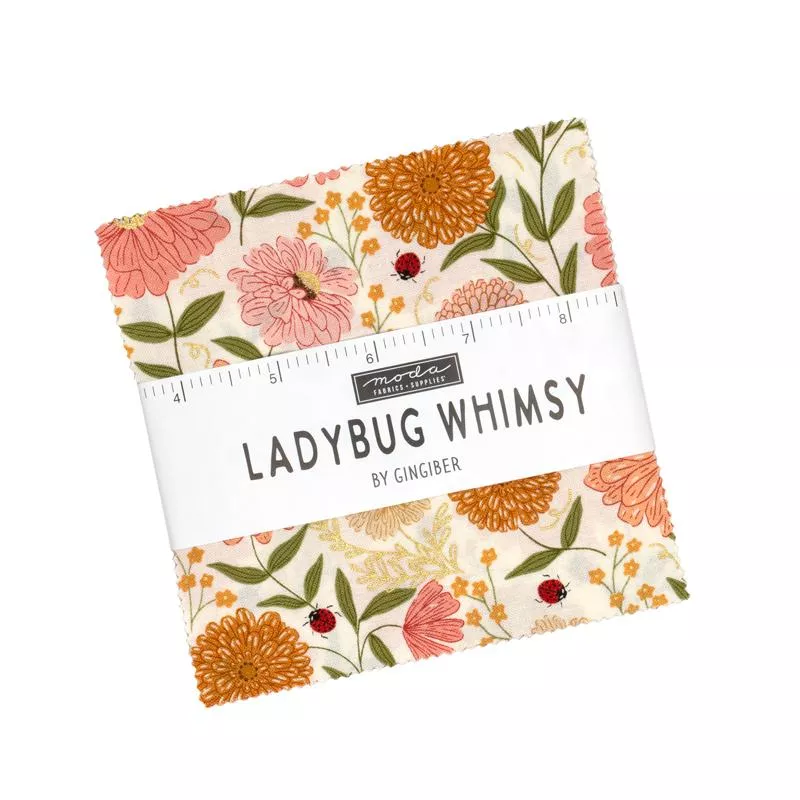 Ladybug Whimsy : 5" Squares Charm Pack - #48440PP - Gingiber