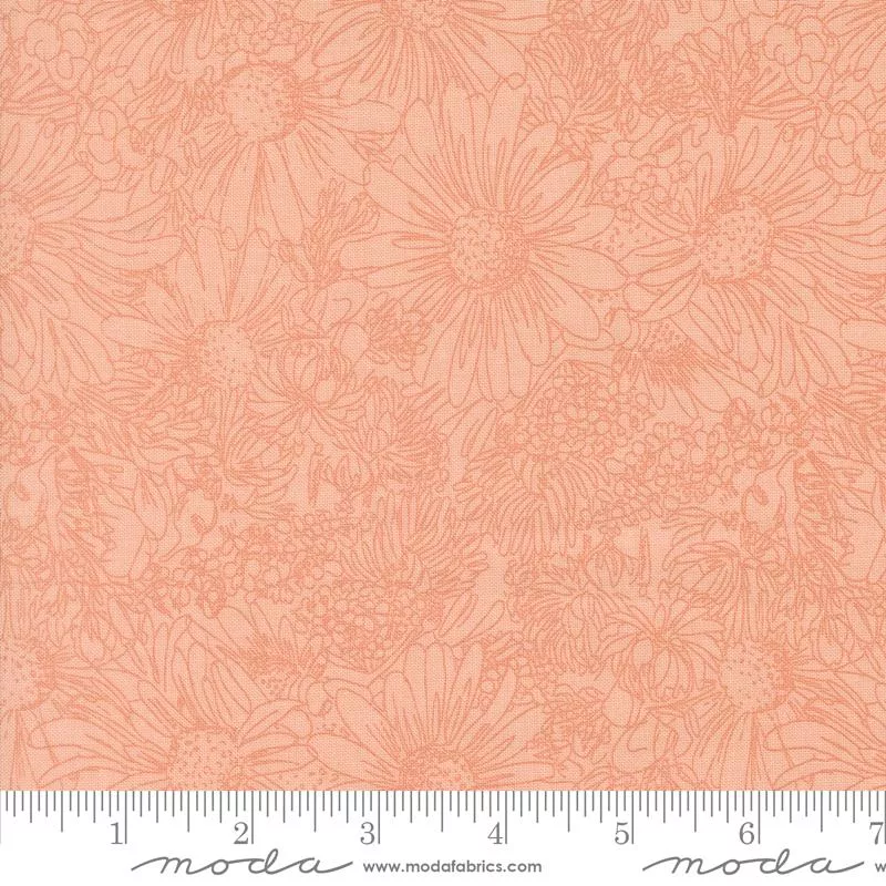 Ladybug Whimsy : Pen Ink Flowers Pretty Pink - #48444-15 - Gingiber