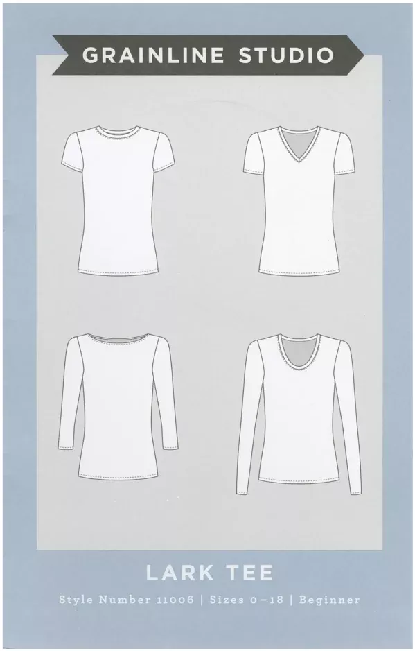 Lark Tee Sizes 0-18 by Grainline Studio