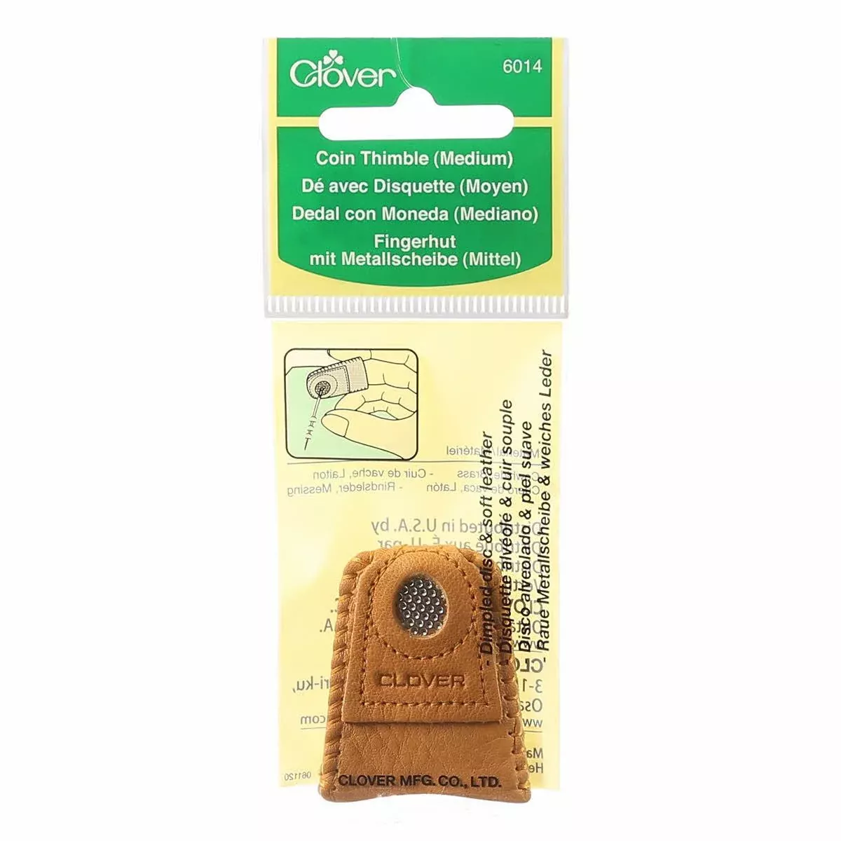 Leather Coin Thimble - Medium 6014