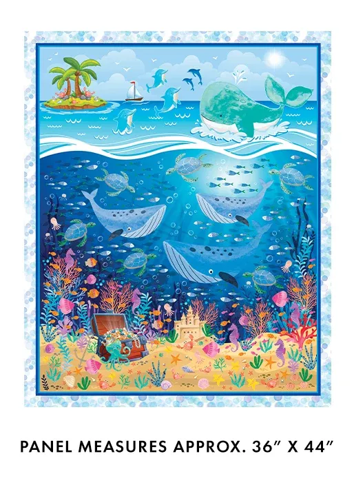 Let's Swim 36" Panel