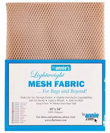 Lightweight Mesh Fabric 18in x 54in Natural