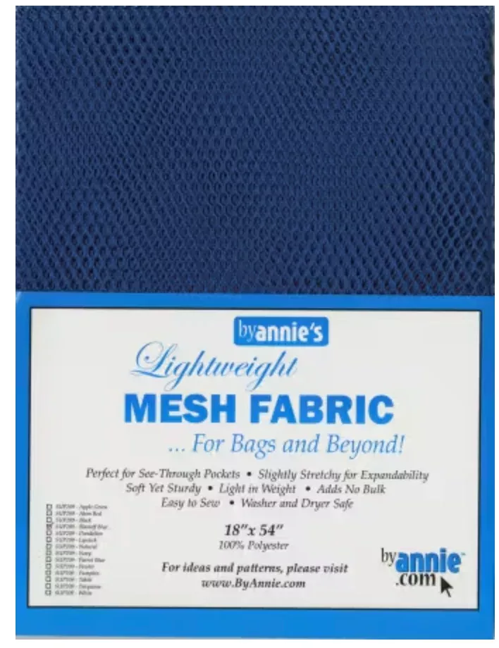 Lightweight Mesh Fabric - Blastoff Blue - 18x54in