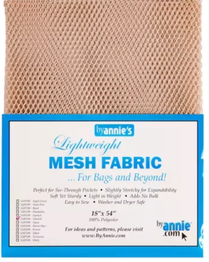 Lightweight Mesh Fabric - Natural - 18x54in