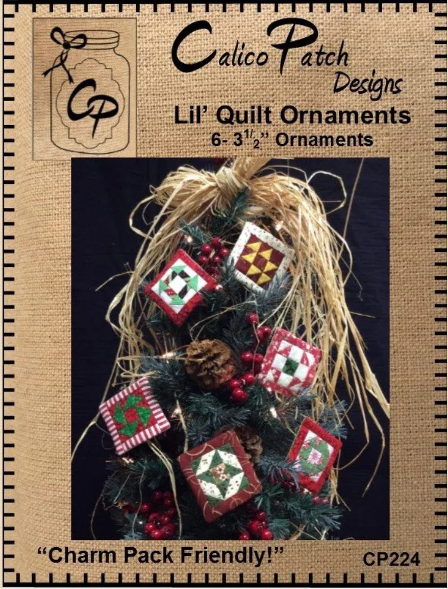 Lil' Quilt Ornaments Pattern by Calico Patch Designs