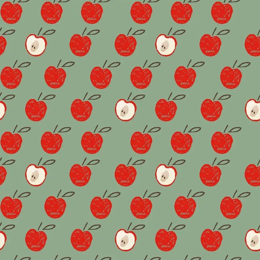 Little Foot Farm Flannel To The Core Green – Remnant 29″ × 44″