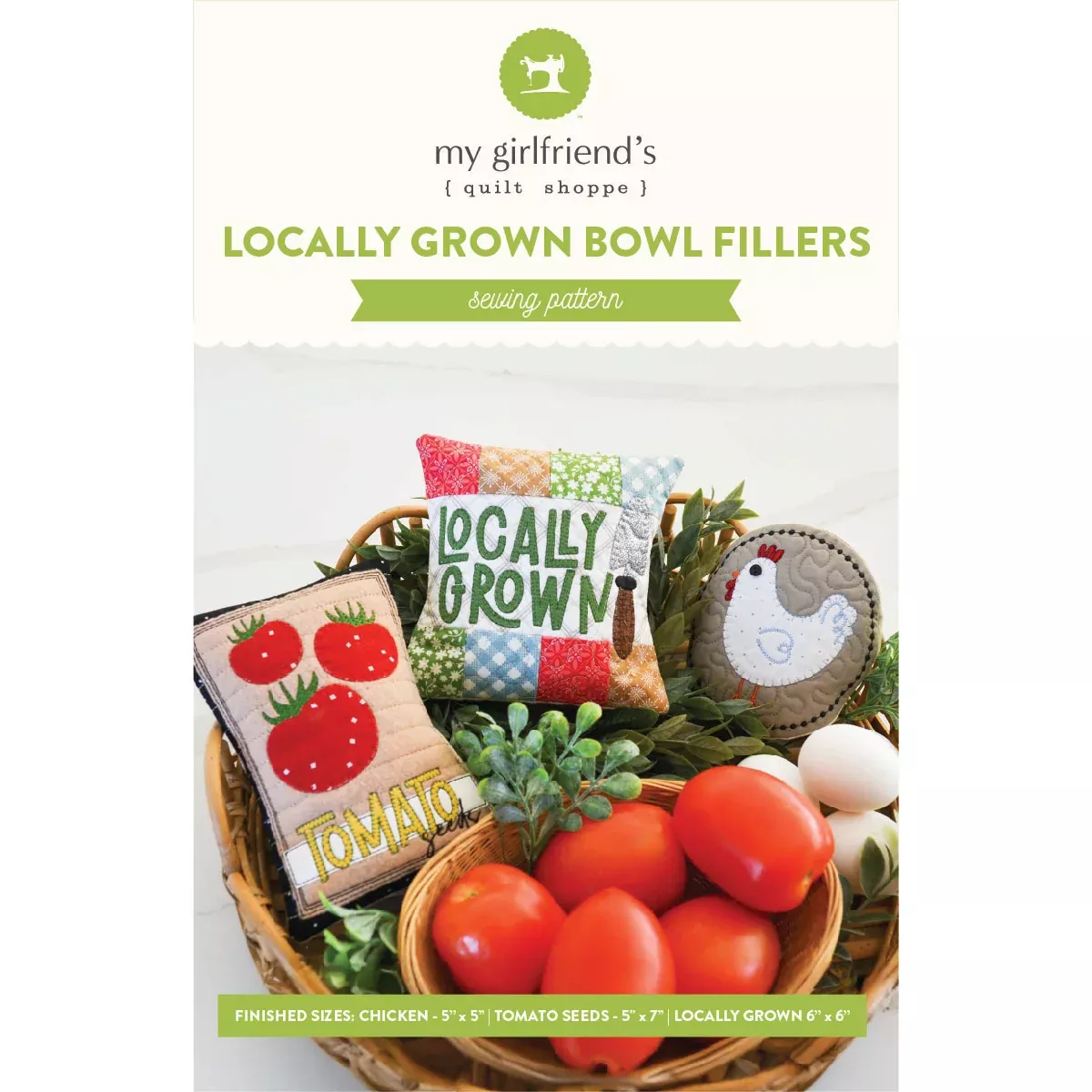 Locally Grown Bowl Fillers (Downloadable Sewing and Machine Embroidery Pattern)