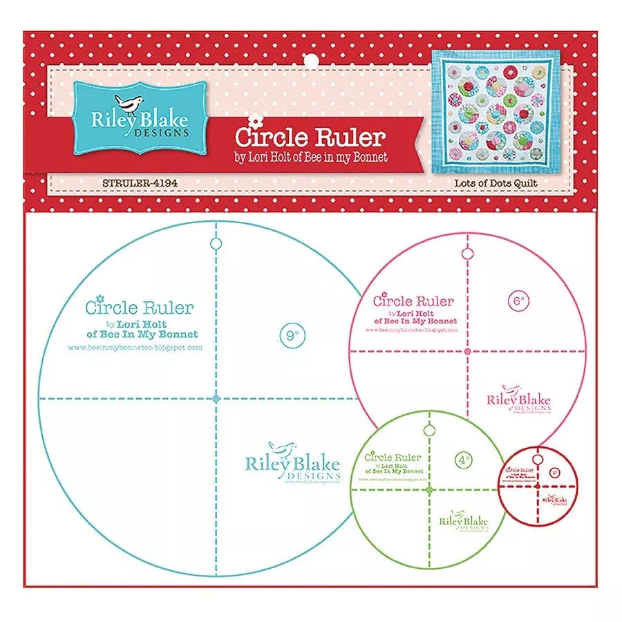 Lori Holt Circle Ruler Set by Riley Blake
