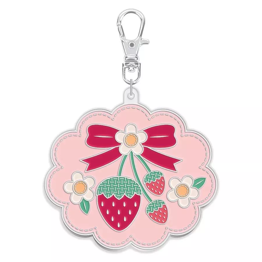 Lori Holt Enamel Happy Charm Strawberry Crush by Riley Blake