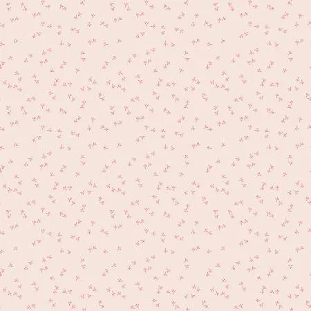 Lori Holt Farmer's Daughter Chicken Tracks Background Tea Rose