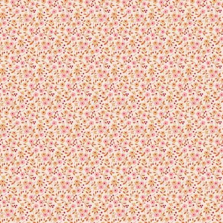 Lori Holt Farmer's Daughter Floral Coral