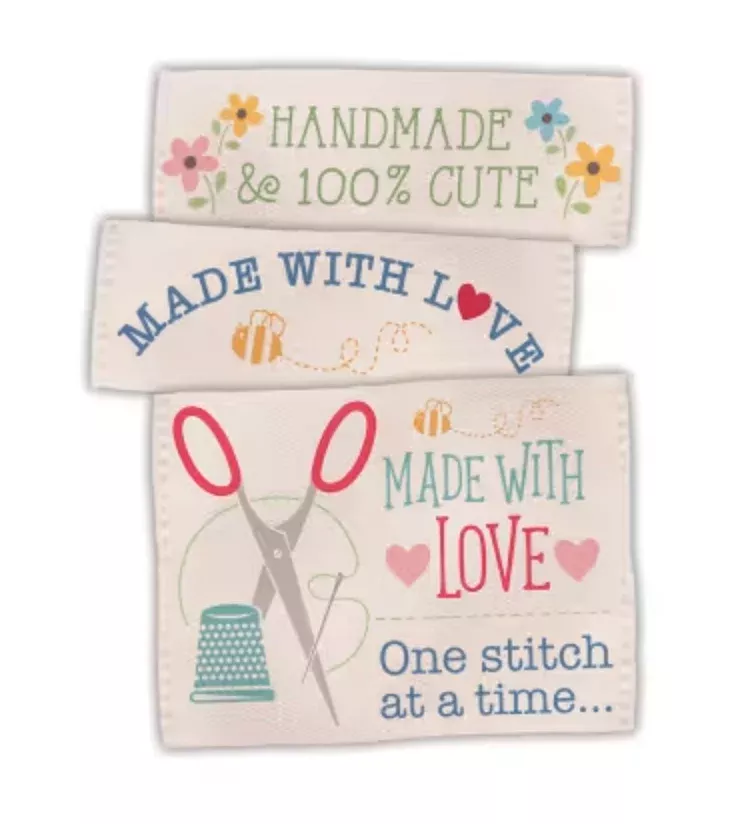 Lori Holt Made with Love Woven Labels