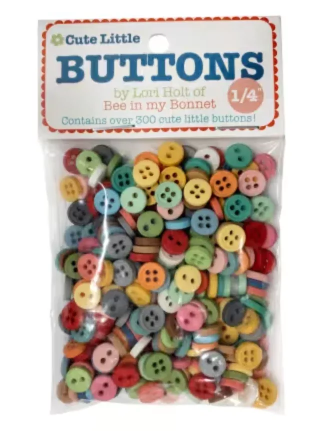 Lori Holt Tiny Little Buttons-1/4 " over 300 buttons