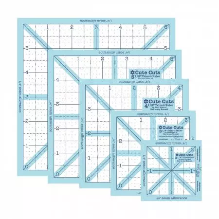 Lori Holt Trim-It Square Ruler Pack - #STTI-6018 - Riley Blake Designs