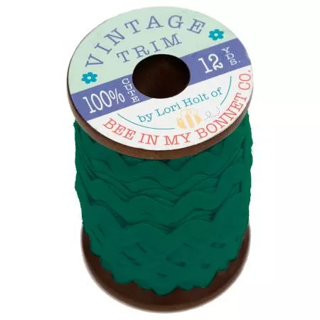 Lori Holt Vintage Trim Jade 3/8in x 12yd