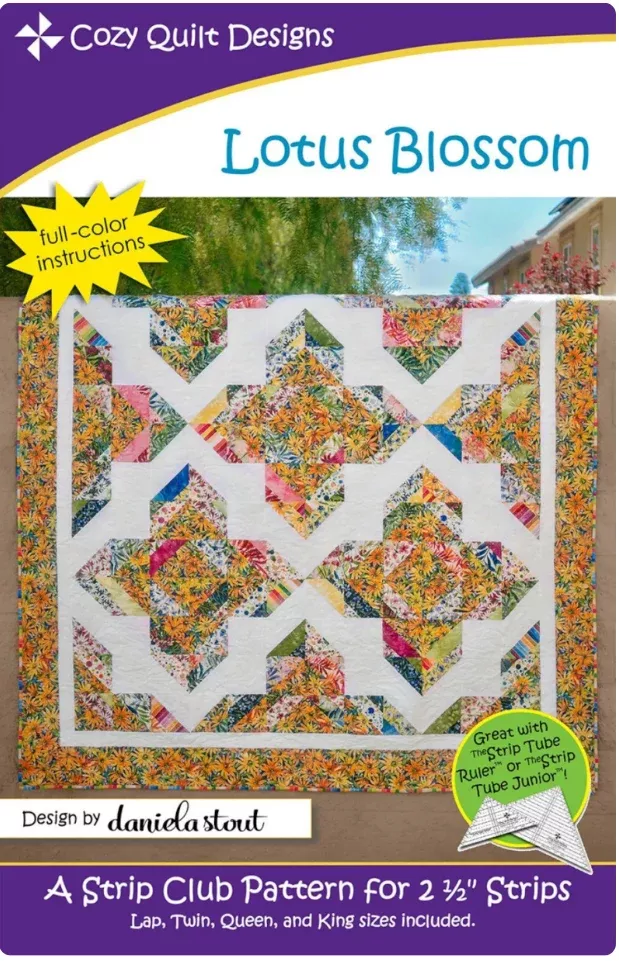 Lotus Blossom Quilt Pattern by Cozy Quilts Designs